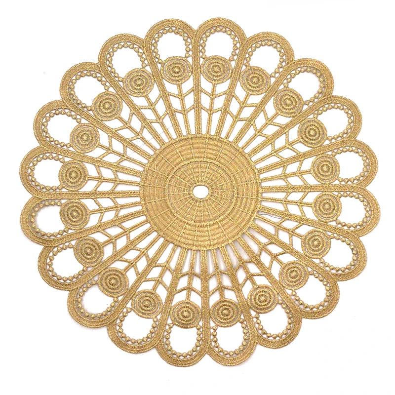 High Quality Embroidery Cotton Lace Doily Coaster for Weeding Christmas Gift Decoration